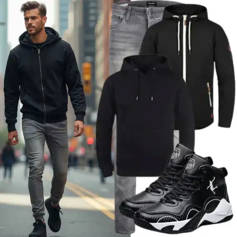 Schwarz/Dunkelgrün Herren Lederschuhe/Sneaker Skateschuh/Sneaker Mit Seitlichem Reißverschluss/Wasserfester Schuh/Schmaler Sneaker/Winter Sneaker Rieker kombinieren