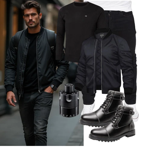Elegant Dunkelblau/Schwarz/Blau Collegejacke/Schlupfjacke/Jacke mit Seitlichem Reißverschluss/Uniformjacke/Kunstfaserjacke/Fliegerjacke/Wendejacke/Nylonjacke/Bomberjacke/Innenfutter Jacke/Hoodie Sweatjacke TACVASEN kombinierenLook: Elegant, Streetwear, Outdoor, Stil, Indoor, Empire, College, Lack, Workwear, Büro, Sportlich, Skater, Rap