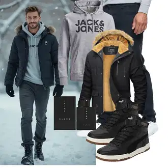 Sportlich Ski Outfit mit MAGCOMSEN "Freizeit Outfit"Look: Sportlich, Outdoor, Rad, Indoor, Ski, Angeln, Wandern, Jagd, Trekking, Training