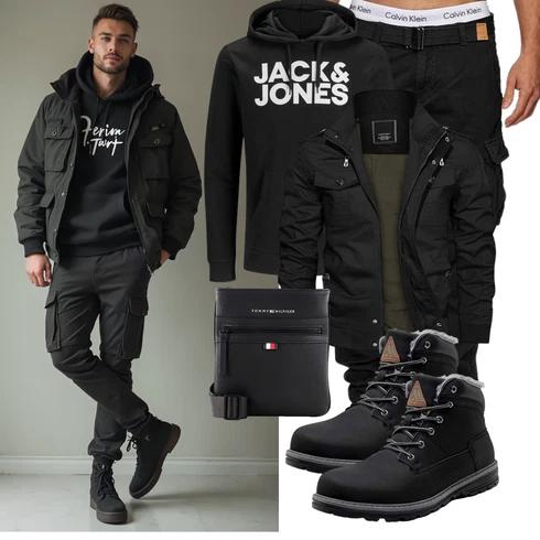 Schwarz/Hellblau Hoodie Sport Sweatshirt/Vintage Hoodie/Damen Pullover/Ausgefallener Hoodie/Hoodie/Sport Hoodie/Unisex Hoodie Jack & Jones kombinieren mit Schwarz Wattierte Stiefel/Schnürstiefel/Gefütterte Stiefelette/Winter Stiefel/Sicherheitsschuh/Wasserfester Schuh/Winter Sneaker/Winter Stiefelette/Wasserdichter Stiefel/Klassischer Stiefel/Herren Lederschuhe Pastaza