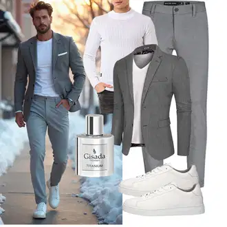 Leinen Hochzeit Outfit mit PaulJones "Freizeit Outfit"Look: Party, Hochzeit, Bar, Wasen