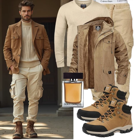 Beige/Khaki Indicode, Beige Unkategorisiert b BLEND, Braun/Beige Herren Lederschuhe/Wasserdichter Stiefel/Wasserfester Schuh/Wasserdichter Outdoorschuh/Trekkingstiefel ARRIGO BELLO kombinieren mit Grün Winter Parka MAGCOMSEN