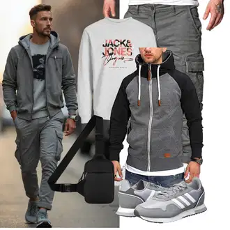 Outfit mit Schuh Sneaker Adidas "Freizeit Outfit"