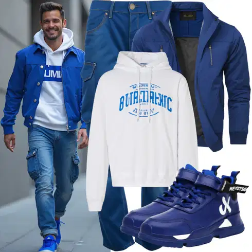 Weiß/Creme/Grau Half-zip Hoodie/Sport Hoodie/Sport Sweatshirt/Kapuzenpullover/Vintage Hoodie GANT kombinieren