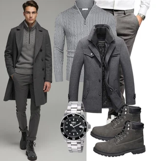 Outfit mit Blau Jumpsuit & Overall Overall/Wintermantel/Winter Parka Lavnis "Freizeit Outfit"