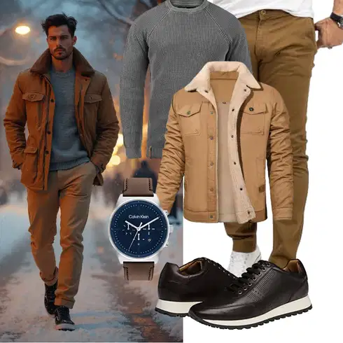 Lang Braun/Khaki/Beige Wachsjacke/Außergewöhnliche Jacke/Trachtenstrickjacke/Wolljacke/Cordjacke/Vintage Jacke/Winterjacke/Übergangsjacke Herbstjacke/Holzfäller Jacke Svanco kombinieren mit Braun/Khaki/Beige Wachsjacke/Außergewöhnliche Jacke/Trachtenstrickjacke/Wolljacke/Cordjacke/Vintage Jacke/Winterjacke/Übergangsjacke Herbstjacke/Holzfäller Jacke Svanco