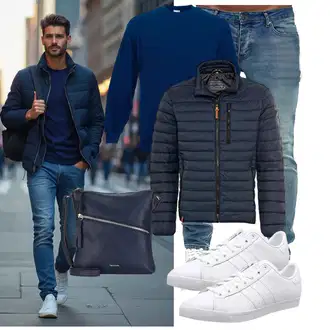 Outfit mit Weiß Schuh Adidas "Freizeit Outfit"