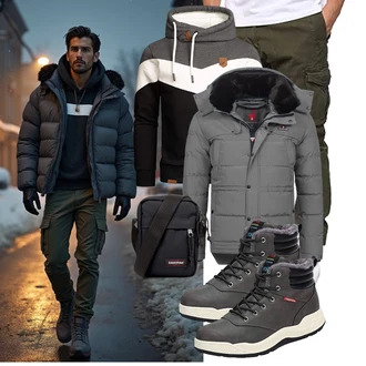 Winter Outfit mit Hellgrau/Dunkelgrau/Grau/Schwarz Winter Sneaker/Herren Lederschuhe/Wasserfester Schuh/Wasserdichter Outdoorschuh/Wasserdichter Stiefel Dannto "Freizeit Outfit"