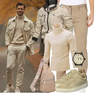 Mit Bauch Outfit mit Braun/Beige Mini-Rucksack/Gürteltasche/Schultertasche/Geflochtene Tasche/Mini-Rucksack/Umhängetasche Suweir "Freizeit Outfit"