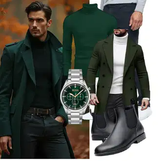 Regen Outfit mit Schwarz GummiStiefel Acfoda "Freizeit Outfit"