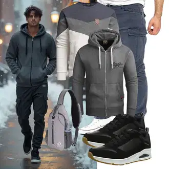 Elegant Outfit mit Blau/Dunkelblau/Grau Boyfriend Hose/Chino Hose/FreizeitHose/Löcherne Hose/Skinny Hose/Cargo-JoggingHose/Kurze Hose/Capri/CargoHose/Cargo Short/Slim Hose Yazubi "Freizeit Outfit"Look: Empire, Moderne, Smart Casual, Coole, Schön, Casual, Workwear, Techno, Nahtlos, Trendige, Unisex, Elegant