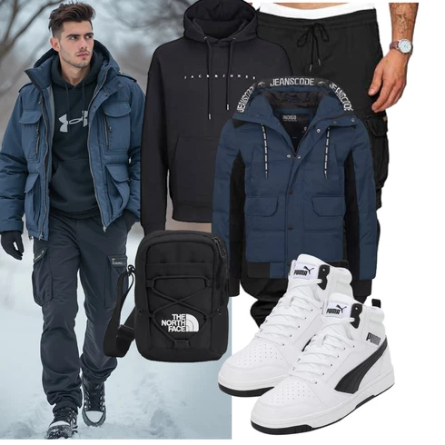 Herbst Schwarz/Khaki/Dunkelblau/Dunkelgrün CargoHose/Cargo-JoggingHose/Capri/Cargo Short TARAINYA kombinieren