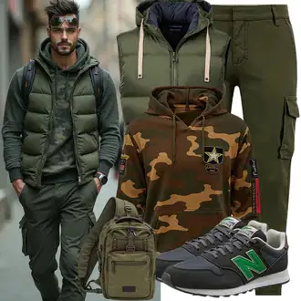 Outfit mit Dunkelgrün Chunky Sneaker/Bequemer Schuh/Gartenschuh/Outdoorschuh/Sneaker Mit Lochmuster/Sommer Sneaker/Wasserfester Schuh Crocs "Freizeit Outfit"