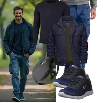 Mit Bauch Outfit mit Inateck "Freizeit Outfit"