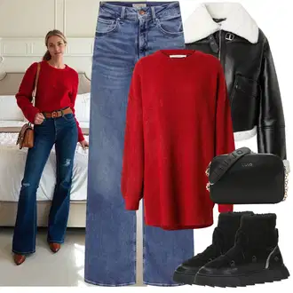 Outfity pro zábavu Elegantní s Růžová/Černá/Šedá Liu Jo "Zimní Outfity"Look: Rad, Disko, Šik, Jazz, Klasické, Elegantní