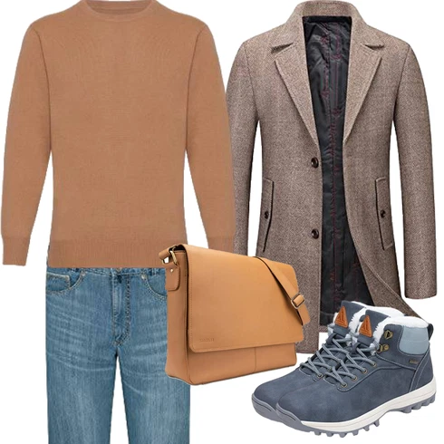 Grau/Blau/Dunkelblau/Hellblau Wasserdichter Stiefel/Wasserdichter Outdoorschuh/Herren Lederschuhe/Trekkingstiefel/Winter Sneaker/Wasserfester Schuh Mishansha kombinieren