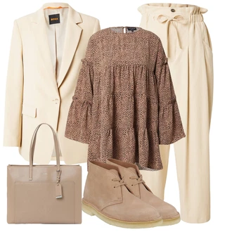 outfit mit Boss "Jesenska obleka za prosti"