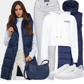 Zimske Outfiti Kratka mit Bela Pulover s kapuco s pol zadrgo/Ženski Pulover/Women's Pullovers with Stand-up Collar/Jopica iz flisa/Športni pulover/Usnjena jakna kaotiko "Jesenske Obleke"