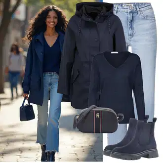 Outfity pro dešťové počasí "Stylový zimní outfity"