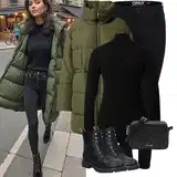 Šněrovací Gumové Kotníkové Boty Outfity image