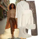 Krem Zimski Kaputi Outfiti image