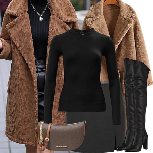 Krila kombinirajte z Rjava/Roza Pleteni Plašči/Teddy Plašči/Oversize Plašči Silvian Heach, Črna/Zelena Pulover s kapuco s pol zadrgo karl lagerfeld, Črna/Bež Usnjeno mini Krilo/Mini Krila 70-ih/Mini Krila/Krila uniseks/Moderno Krilo/Krila iz 90-ih/Velvet Krila AllSaints, Črna Ravni škornji čez koleno/Škornji z visokimi petami/Visoki Škornji do Kolen/Dolgi Škornji/Škornji čez Kolena/Nagubani Škornji/Nogavice čevlji SOHO, Bež/Rjava Torbe za čez ramo/Torbice za čez ramo/Torbice za okrog pasu/Mini torbice/Billfolds/Satchel torbe mmc studio