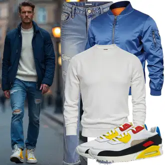 Casual Outfits Elegant mit Weiß/Creme gesundheitsschuh/Schmaler Sneaker Puma "Modisches Freizeit Outfit"Look: Moderne, Rap, GoGo, Goa, Sportlich, Smart Casual, Casual, Unisex, Elegant, Streetwear, Classic