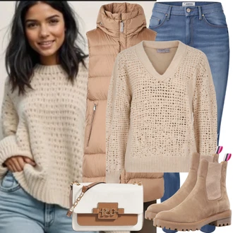 Dlouhé Outfit s Khaki/Béžová/Hnědá/Zlatý Peřová Vest/Lehký Prslušenství/Puffer Vest/Obracející se Vest/Dlouhá Vest/Prošitý Prslušenství Noisy may "Perfektní pro zimu"