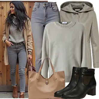 Outfity na podzim s Bílá/Černá Kožená Kozačka nad Koleno/Kozačka nad Kolena/Dlouhá Kozačka/Kozačka po Kolena/Kozačka Na Podpatku Katy Perry "Podzimní outfit pro každodenní nošení"