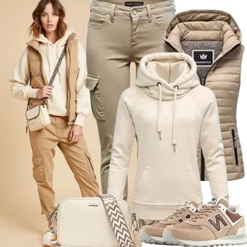 Kombinace Béžová/Hnědá/Khaki Cargo Kalhoty/Tesařská Kalhoty/Paperbag Kalhoty/Tradiční Kalhoty/Padáková Kalhoty/Baggy Kalhoty Karl Kani