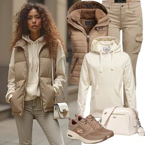 Kombinace Béžová/Hnědá/Khaki Cargo Kalhoty/Tesařská Kalhoty/Paperbag Kalhoty/Tradiční Kalhoty/Padáková Kalhoty/Baggy Kalhoty Karl Kani