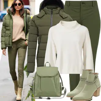 Outfit s Zelená/Tyrkysový/Modrá Pánská taška/Mini batoh/Mini batoh/Sportovní taška Kipling "Podzimní vzhled"