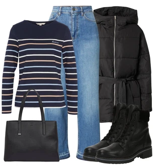 outfit mit Barbour "Popoln za jesen"