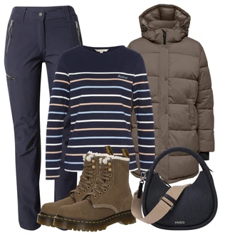 outfit mit Barbour "Popoln za jesen"