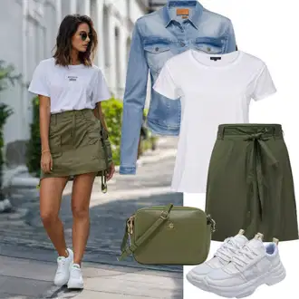 Outfity pro léto Pracovní oděvy s Modrá/Tmavě modrá Krátké Džínové Bundičky/Krátký Bund/Krátký Bund/Vintage Bund/Džínové Bund Calvin Klein "Praktický Vzhled"Look: 90tá léta, Hip Hop, Univerzitní, Pracovní oděvy, Retro
