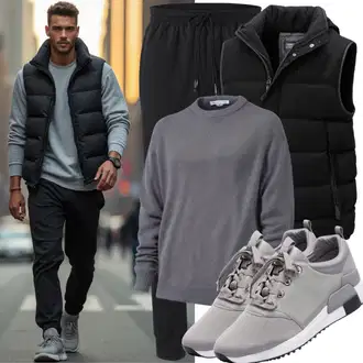 Casual Outfits Elegant mit Grau/Hellgrau Rollkragenpullover/Basic Pullover/Einfacher Pullover/Feinstrickpullover/Wollpullover Jack & Jones "Sport Outfit"Look: Unisex, 60er, Oversize, Classic, Lack, Kuschel, Smart Casual, Sportlich, Casual, Schlichte, Elegant