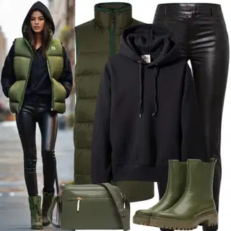 Outfity pro dešťové počasí "Stylový vzhled pro podzim"