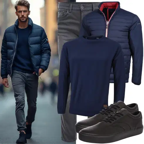 Blau/Dunkelblau FeinstrickPullover/Basic Pullover/Polo-Pullover/2-in-1 Pullover/Einfacher Pullover/Kaschmir Pullover/Pullover mit Reißverschluss GANT kombinieren