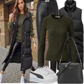 Outfit s Černá Pánská taška/Mini batoh/Mini batoh Tom Tailor "Volnočasové oblečení"