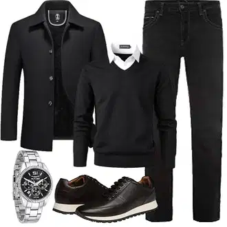 Winter Outfits Warme mit Schwarz KUDORO, Harbrosrce "winter outfit"