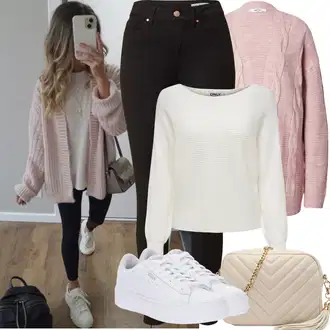 Kombinacije za zimu Vjenčanje Nevesta sa Bijela Niska Tenisica/Tanka tenisica/Tenisica s platformom/Rupičasta tenisica Puma "zimski outfit"Look: Vjenčanje, Koncer, Škola, Sprovod