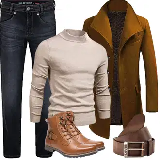 Winter Outfits Warme mit Dunkelgrün/Braun/Khaki/Dunkelrot Allthemen "Winter Outfits"