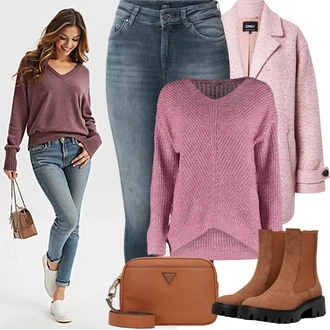 moderne Outfit sa Plava/Tamnoplava Kožna Jakna/Slip-on Traperice/Bikerske Traperice/High Waist Traperice/Termo Traperice/Push-up Traperice/Kožne Cipele/Muška Kožna Jakna/Zimska jakna/Traperice Slim Kroja/Čizma do Gležnja/Traperice s Prorezom Only "Zimske Odjeće"Look: Rap, Stil, cool, Besprijekorno, 90-ich, Prekrasan, Disko, Old Money, moderne