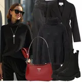 Černé Zimní Kabáty Outfity image