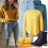 Tyrkysové Zimní Kabáty Outfity image