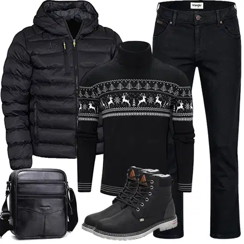 Schwarz/Dunkelblau IsolationsJacke/KapuzenJacke/WinterJacke/DaunenJacke/Puffer Jacke Calvin Klein kombinieren