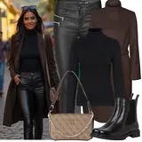 VERO MODA dlouhé zimní kabáty outfity image