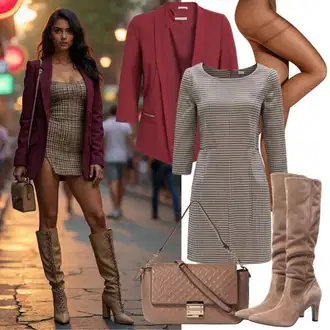 outfit "Zimski trendovski videz"