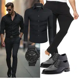 Business Outfits mit Schwarz/Khaki/Dunkelgrau Indicode "Business Outfit"