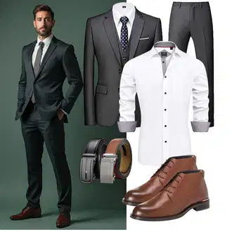 Mit Bauch Outfit mit Chaberlu "Business Outfit"
